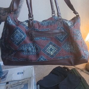 Geometric Patterned Tote Bag